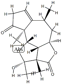 (2S)-2a,4aα,5,6,8,9a,9bβ,9cβ-Octahydro-2α-hydroxy-2,2aβ,6β,9aα-tetramethyl-2H-1,4-dioxadicyclopent[cd,f]azulene-3,9-dione 结构式