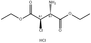 D-Aspartic acid, 3-chloro-, diethyl ester, hydrochloride, (3S)-rel- (9CI) 结构式