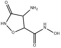 5-Isoxazolidinecarboxamide,4-amino-N-hydroxy-3-oxo-(9CI) 结构式