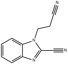 1H-Benzimidazole-1-propanenitrile,2-cyano-(9CI) Structure