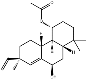 (4R)-7α-Ethenyl-1,2,3,4,4a,4bα,5,6,7,9,10,10aα-dodecahydro-1,1,4aβ,7-tetramethyl-4β,9α-phenanthrenediol 4-acetate Structure