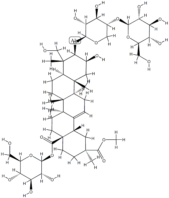 商陆皂苷辛, 66656-92-6, 结构式