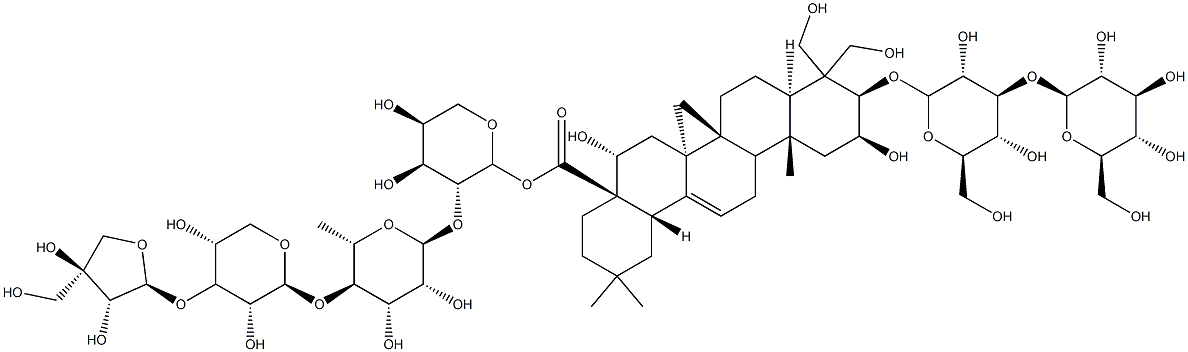 桔梗皂苷D2 结构式