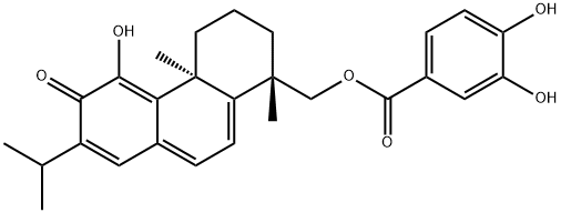 3,4-Dihydroxybenzoic acid 11-hydroxy-12-oxoabieta-5,7,9(11),13-tetraene-19-yl ester|