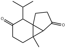 2,3,3a,3b,4,5-Hexahydro-7-isopropyl-3b-methyl-1H-cyclopenta[1,3]cyclopropa[1,2]benzene-3,6(7H)-dione 结构式