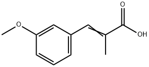 2-Propenoic acid, 3-(3-Methoxyphenyl)-2-Methyl- 结构式