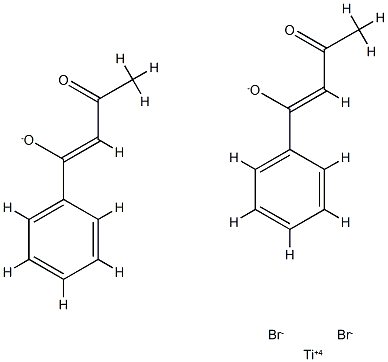 dibromobis(1-phenyl-1,3-butanedionato)titanium (IV) 结构式