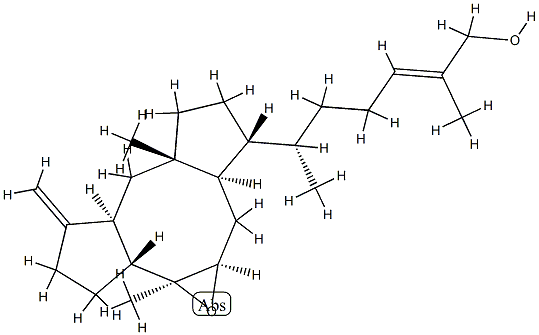 (6α,10β,11α)-7,8α-Epoxyophiobola-3(24),19-dien-21-ol 结构式