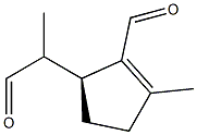 (1R,αS)-2-Formyl-α,3-dimethyl-2-cyclopentene-1-acetaldehyde Structure