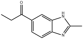 1-Propanone,1-(2-methyl-1H-benzimidazol-5-yl)-(9CI) 结构式