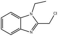 1H-Benzimidazole,2-(chloromethyl)-1-ethyl-(9CI) 结构式