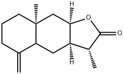(3R)-3aα,4,4aβ,5,6,7,8,8a,9,9aα-Decahydro-3α,8aα-dimethyl-5-methylenenaphtho[2,3-b]furan-2(3H)-one 结构式