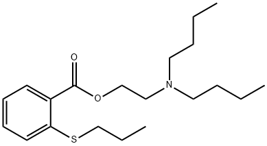 2-(Dibutylamino)ethyl=o-(propylthio)benzoate 结构式