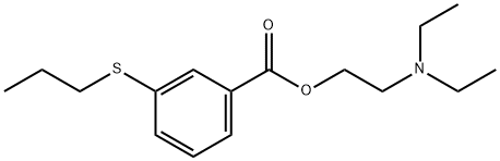 2-(Diethylamino)ethyl=m-(propylthio)benzoate 结构式