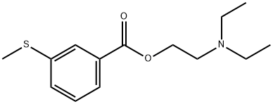 2-(Diethylamino)ethyl=m-(methylthio)benzoate 结构式