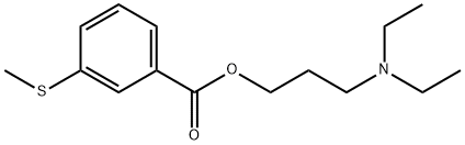 3-(Diethylamino)propyl=m-(methylthio)benzoate 结构式