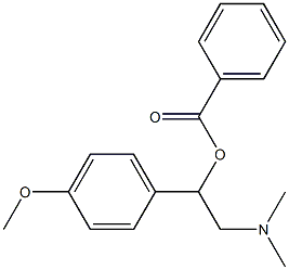 2-(Dimethylamino)-1-(p-methoxyphenyl)ethyl=benzoate 结构式