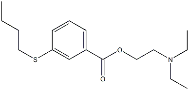 2-(Diethylamino)ethyl=m-(butylthio)benzoate Structure