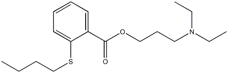 3-(Diethylamino)propyl=o-(butylthio)benzoate 结构式