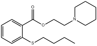 2-Piperidinoethyl=o-(butylthio)benzoate 结构式