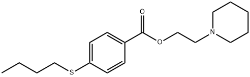 2-Piperidinoethyl=p-(butylthio)benzoate 结构式