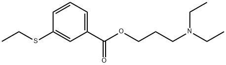 3-(Diethylamino)propyl=m-(ethylthio)benzoate 结构式