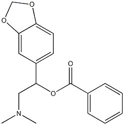 2-(Dimethylamino)-1-(3,4-methylenedioxyphenyl)ethyl=benzoate Structure
