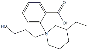 3-(3-Ethylpiperidino)propyl=benzoate 结构式