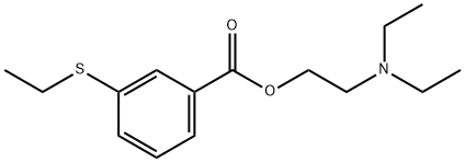2-(Diethylamino)ethyl=m-(ethylthio)benzoate Structure
