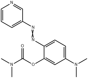 5-(Dimethylamino)-2-(3-pyridylazo)phenyl=N,N-dimethylcarbamate Structure