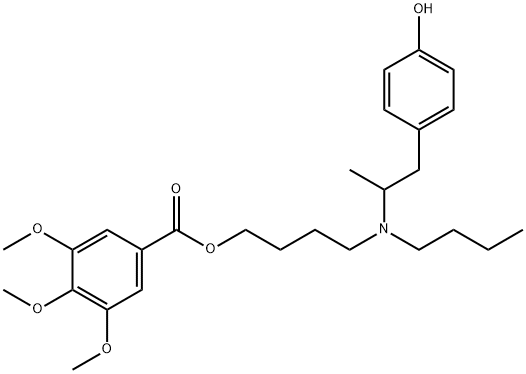 3,4,5-Trimethoxybenzoic acid 4-[N-butyl-N-(4-hydroxy-α-methylphenethyl)amino]butyl ester|