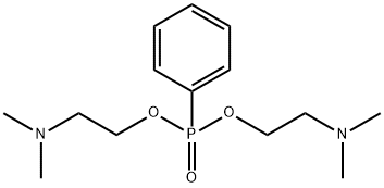 Bis(2-dimethylaminoethyl)=phenylphosphonate 结构式