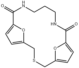 19,20-Dioxa-3-thia-10,14-diazatricyclo[14.2.1.15,8]icosa-5,7,16,18(1)-tetrene-9,15-dione 结构式