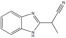 1H-Benzimidazole-2-acetonitrile,alpha-methyl-(9CI) Structure
