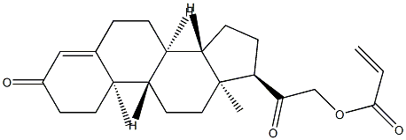 (17α)-21-Acryloyloxypregn-4-ene-3,20-dione 结构式