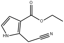 2-(氰基甲基)-1H-吡咯-3-羧酸乙酯 结构式