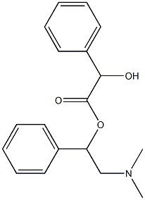 α-Hydroxybenzeneacetic acid 2-(dimethylamino)-1-phenylethyl ester 结构式