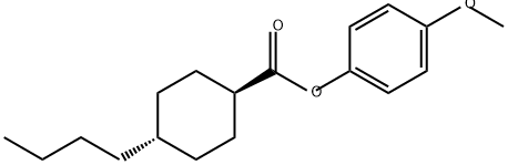 4Α-BUTYLCYCLOHEXANE-1Β-CARBOXYLIC ACID 4-METHOXYPHENYL ESTER, 67589-46-2, 结构式
