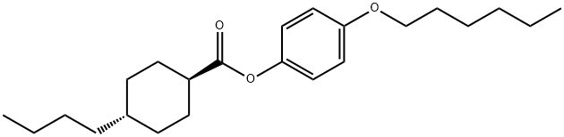 4Β-BUTYL-1Α-CYCLOHEXANECARBOXYLIC ACID P-HEXYLOXYPHENYL ESTER, 67589-50-8, 结构式