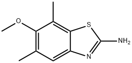 2-Benzothiazolamine,6-methoxy-5,7-dimethyl-(9CI) 结构式