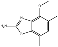 2-Benzothiazolamine,4-methoxy-5,7-dimethyl-(9CI) Structure