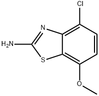 2-Benzothiazolamine,4-chloro-7-methoxy-(9CI) Structure