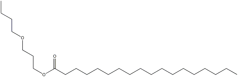 Α-(1-氧代十八烷基)-Ω-丁氧基聚[氧(甲基-1,2乙二基)] 结构式