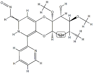 (2S)-3,4,4a,10aβ-Tetrahydro-4β-hydroxy-3α,4aβ-dimethoxy-2β-methyl-9-(2-pyridinyl)-2H-pyrano[3',2':5,6][1,4]dioxino[2,3-c]pyridine-7-carbaldehyde (E)-oxime|