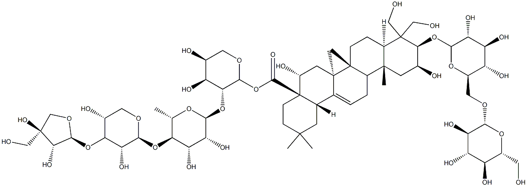 桔梗皂苷D3 结构式