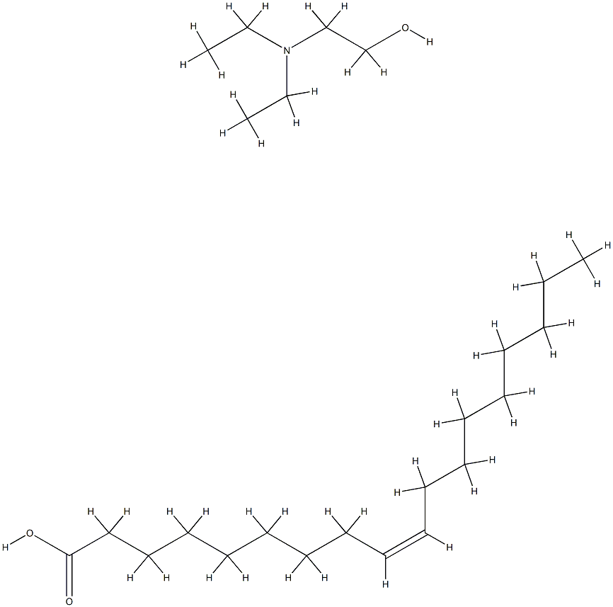 (9Z)-9-十八碳烯酸与N,N-(二乙基氨基)乙醇的化合物, 67923-77-7, 结构式