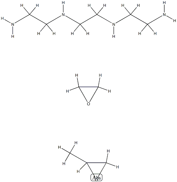 N,N'-双(2-氨乙基)-1,2-乙二胺与甲基环氧乙烷和环氧乙烷的聚合物 结构式