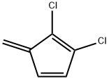 1,3-Cyclopentadiene,1,2-dichloro-5-methylene-(9CI) Structure