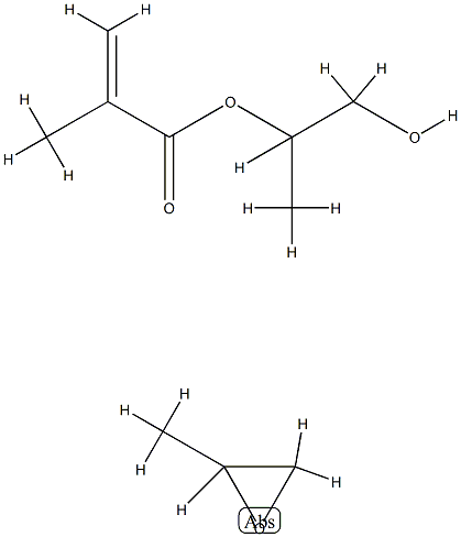 2-Propenoic acid, 2-methyl-, monoester with 1,2-propanediol, polymer with methyloxirane Structure