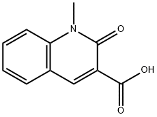 1-methyl-2-oxo-1,2-dihydro-3-quinolinecarboxylic acid(SALTDATA: FREE) 结构式